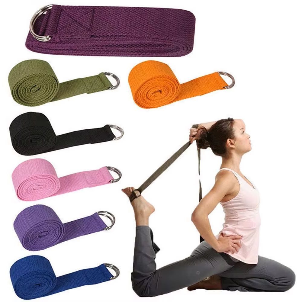 Pilates Yoga Ring - 180cm Sport Yoga Strap Durable Cotton