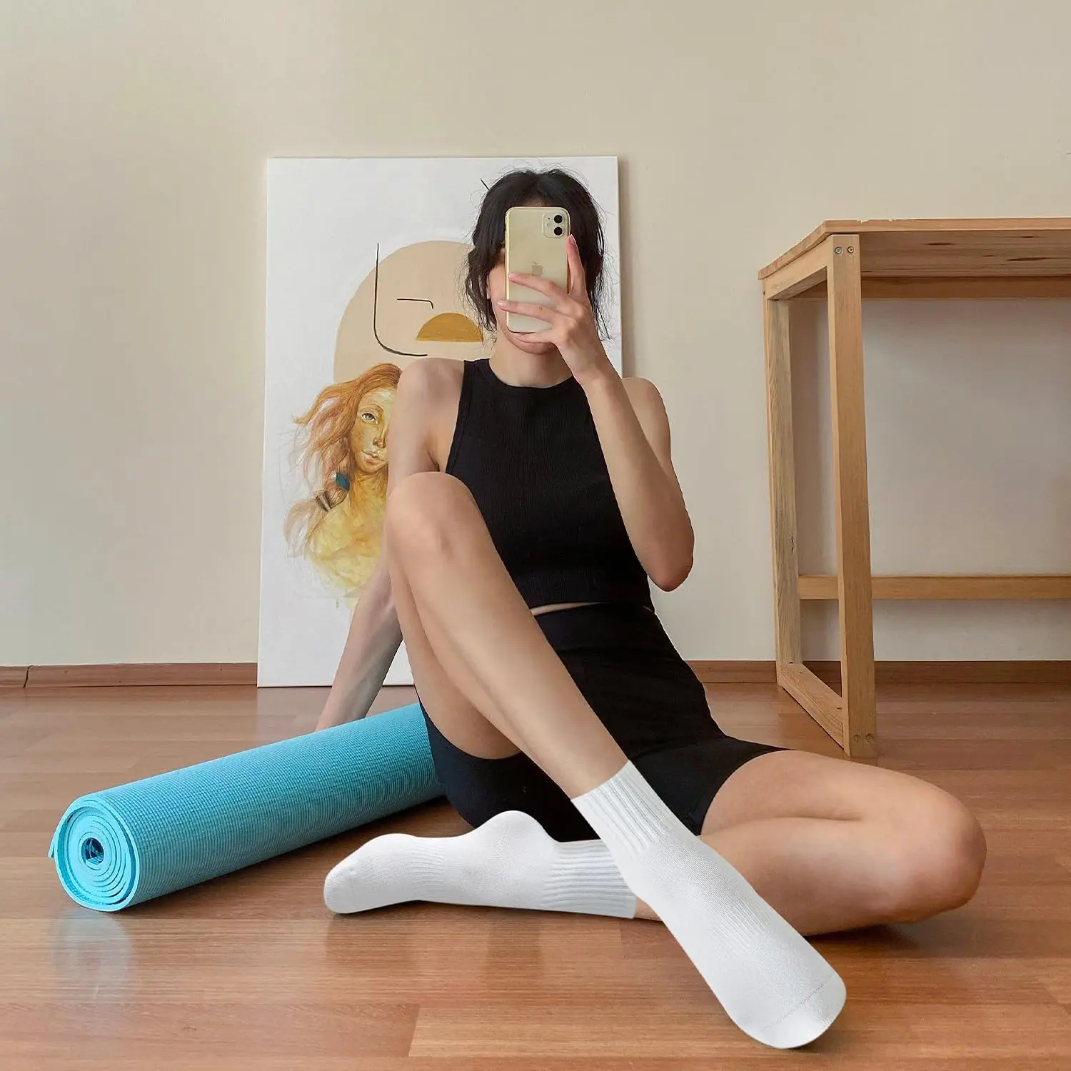 4 pairs of women's yoga socks, - Pilates & Yoga Unleashed International Academy Yonkers 评论和价格