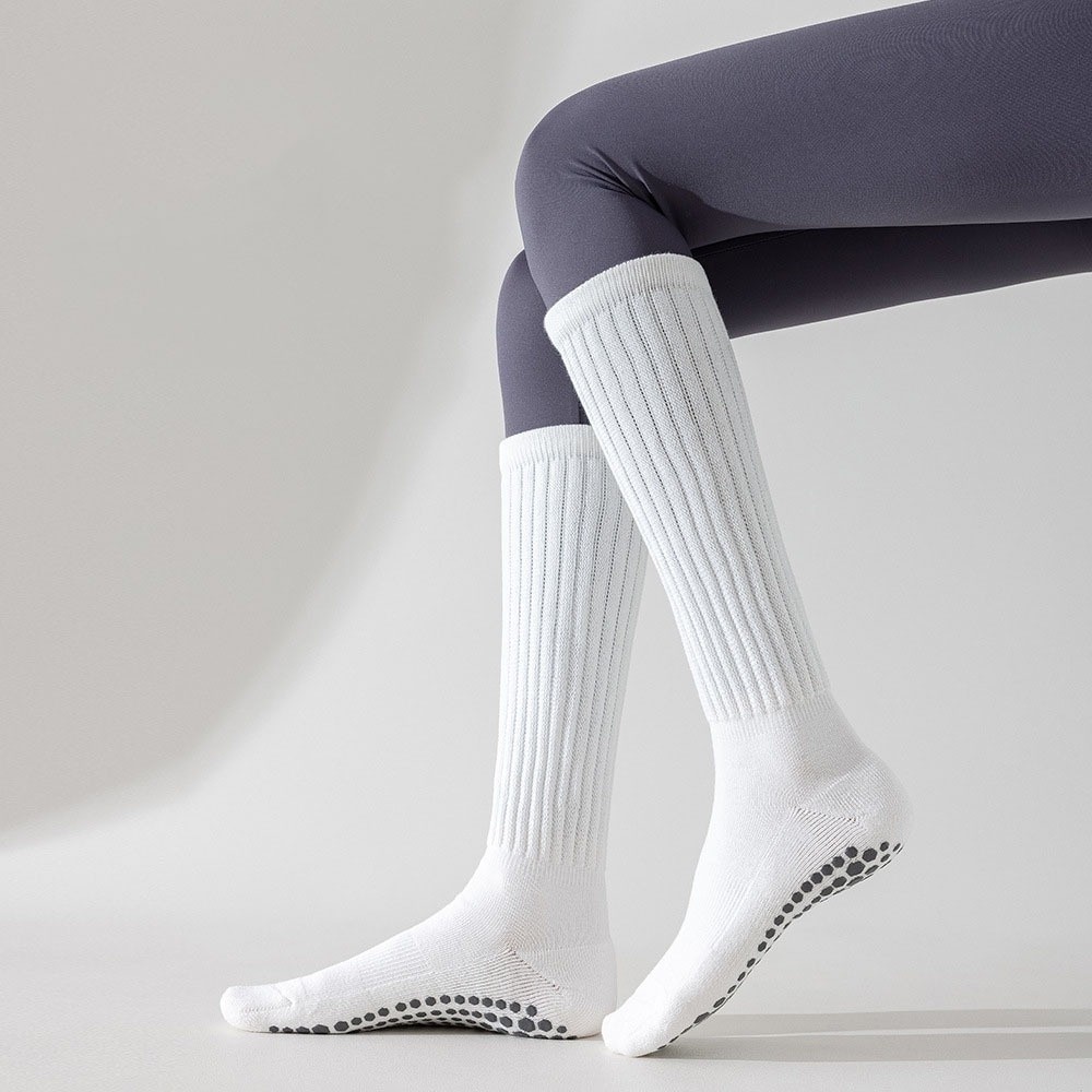 New Solid Color Yoga Socks Sil - Pilates Yoga Footwear 评论和价格