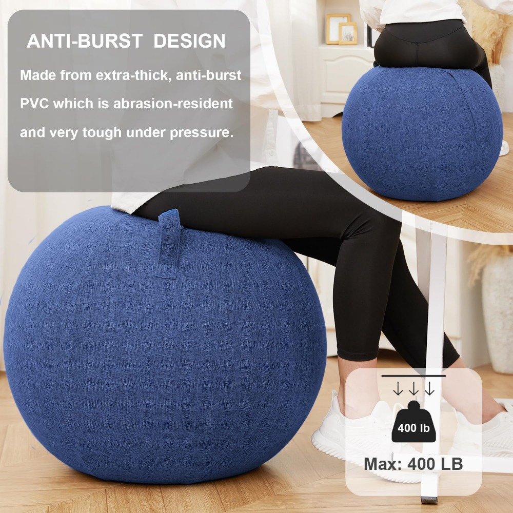 Fitness Ball Chair with Fabric - Pilates Yoga Pregnancy 评论和价格