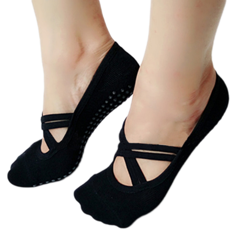 Yoga Socks Women Black Non Ski - Pilates Yoga Barre 评论和价格