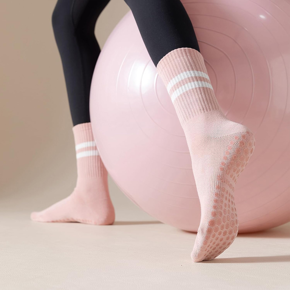 Yoga Pilates Socks with Grips  - Pilates Yoga Barre 评论和价格