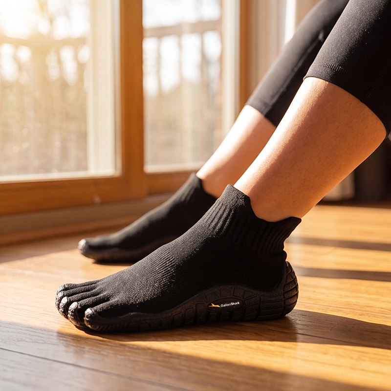 GallonShark Five-Toe Sock Bare - Pilates Yoga Footwear 评论和价格