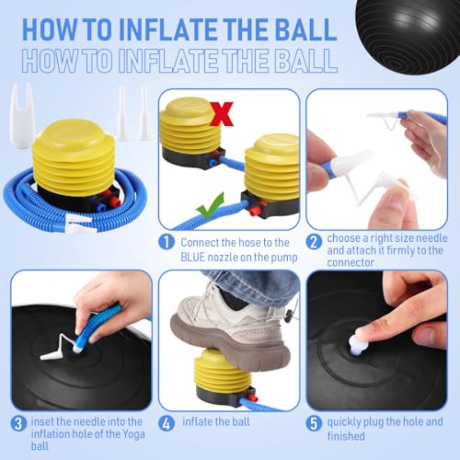 Yoga Exercise Ball for Fitness - Pilates Yoga Pregnancy 评论和价格