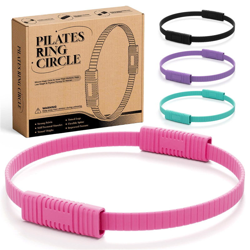 Eco-Friendly Double Handle Sil - Pilates Yoga Ring 评论和价格
